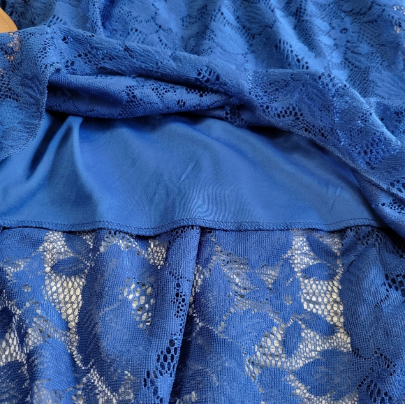 Strapless High Low Lace Sundress - Picture 4 of 8